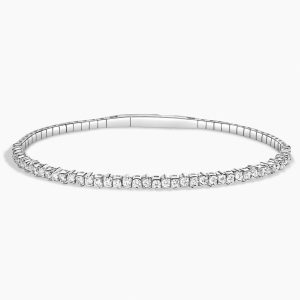 Diamond Flexible Tennis Bangle Bracelet (1 1/3 ct. tw.) in 18K White Gold
