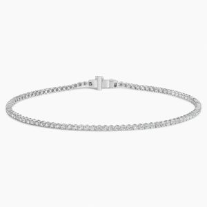 7 in. Certified Lab Grown Diamond Line Tennis Bracelet (1 ct. tw.) in 14K White Gold