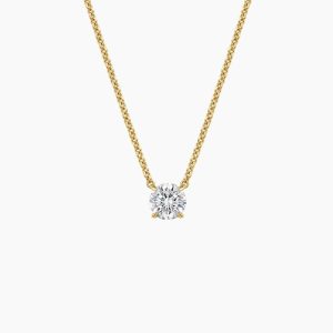 Perfect Solitaire Lab Diamond Pendant (1/2 ct. tw.) in 18K Yellow Gold