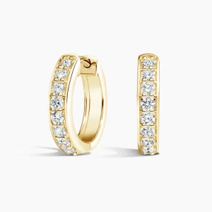 Luxe Diamond Huggie Earrings (1/2 ct. tw.) in 18K Yellow Gold