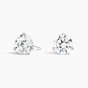 Perfect Martini Lab Diamond Stud Earrings (2 ct. tw.) in Platinum