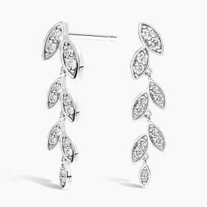 Wisteria Diamond Earrings (2/5 ct. tw.) in 18K White Gold