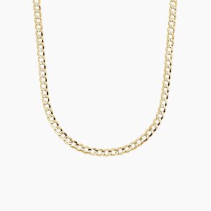 Blake 24 in. Curb Chain Necklace (3mm) in 14K Yellow Gold