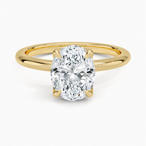 Elodie 1.8mm Solitaire Ring in 14K Yellow Gold