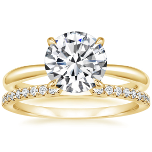 Freesia Ring with Sia Diamond Open Ring in 14K Yellow Gold