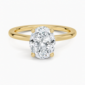 Sydney Perfect Fit Hidden Halo Diamond Ring in 14K Yellow Gold