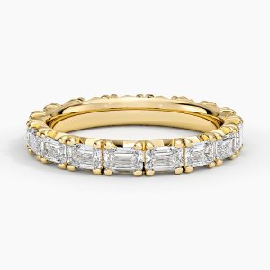 Nathalie Emerald Cut Eternity Lab Diamond Ring (2 ct. tw.) in 14K Yellow Gold