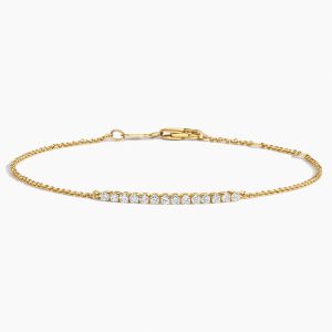 1/5 Coverage Petite Lab Diamond Tennis Bracelet (1/4 ct. tw.) in 14K Yellow Gold