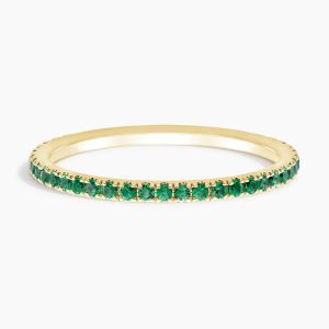 Luxe Ballad Emerald Ring in 14K Yellow Gold