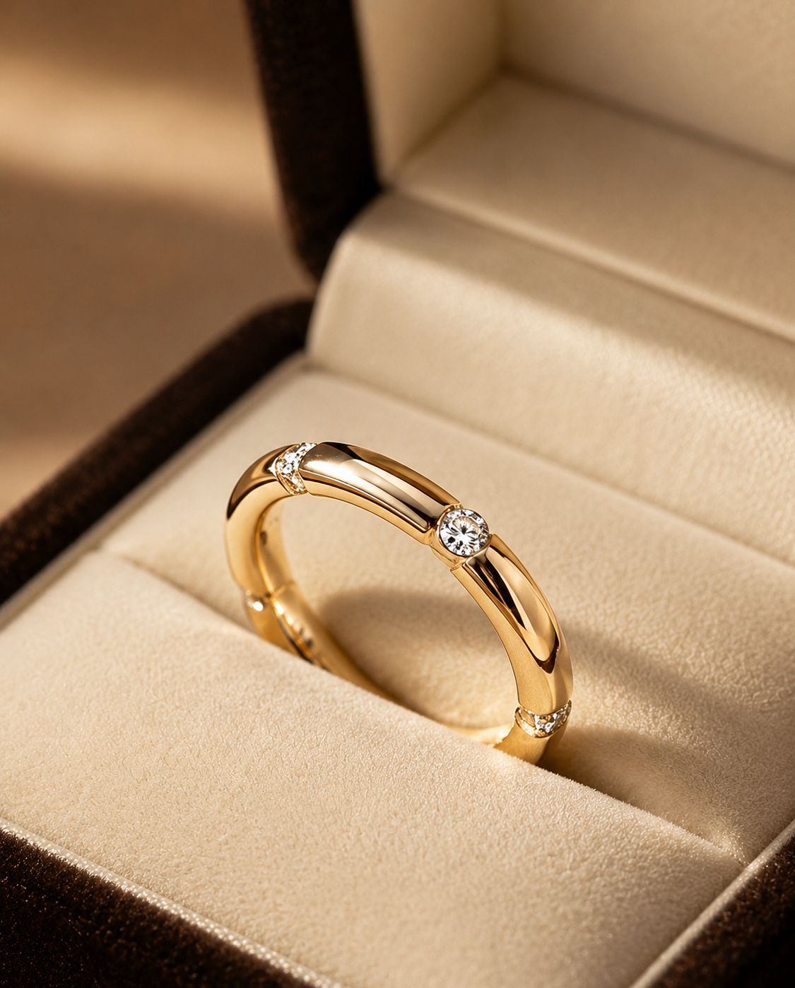 perfect wedding band velvet box IDC Cayman Grand Cayman jewellery