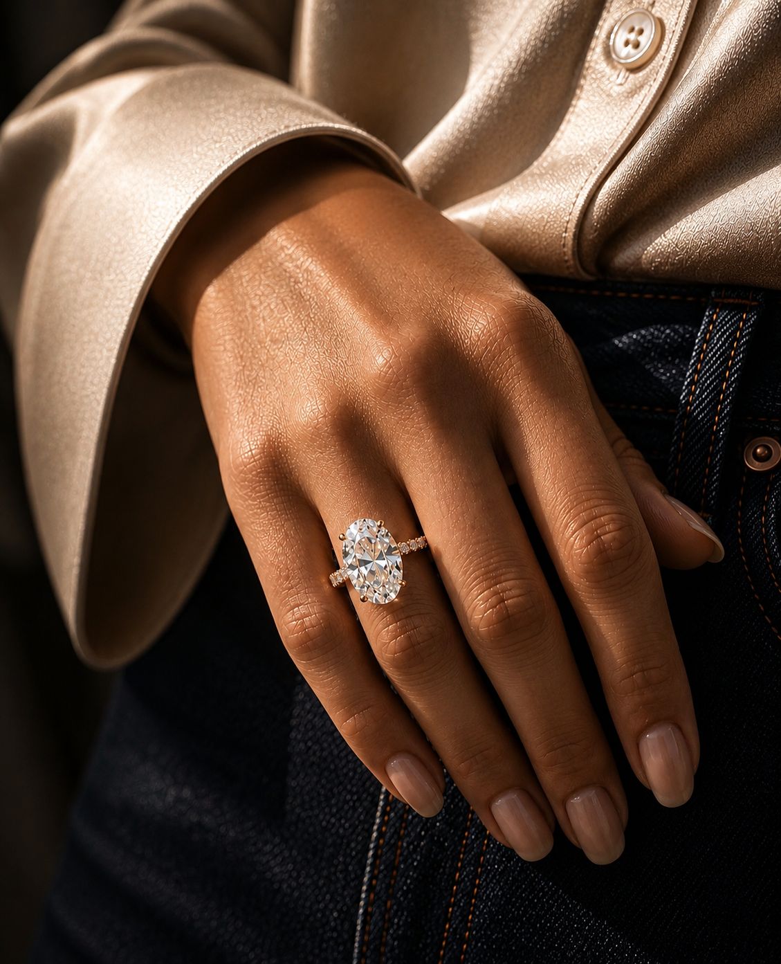 Oval diamond engagement ring GIA certified at IDC Cayman George Town Grand Cayman