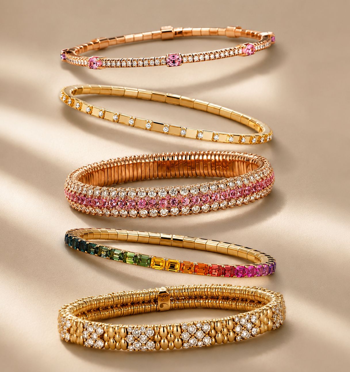 rainbow gemstone bracelets spectrum of luxury IDC Cayman Grand Cayman