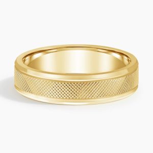 Maverick 5.5mm Wedding Ring in 14K Yellow Gold