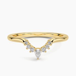 Lunette Lab Diamond Ring (1/10 ct. tw.) in 14K Yellow Gold