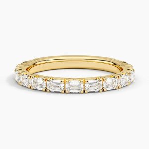 Nathalie Emerald Cut Lab Diamond Ring (7/8 ct. tw.) in 14K Yellow Gold