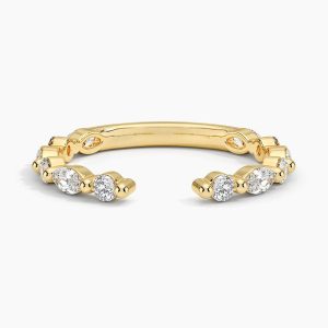 Versailles Lab Diamond Open Ring (1/2 ct. tw.) in 14K Yellow Gold