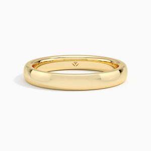 3mm Comfort Fit Wedding Ring in 14K Yellow Gold
